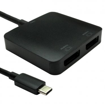 USB C Dual DisplayPort MST Adapter
