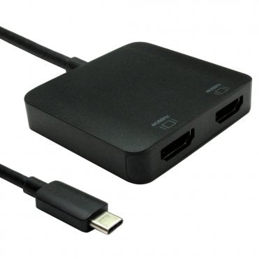 USB C Dual HDMI MST Adapter