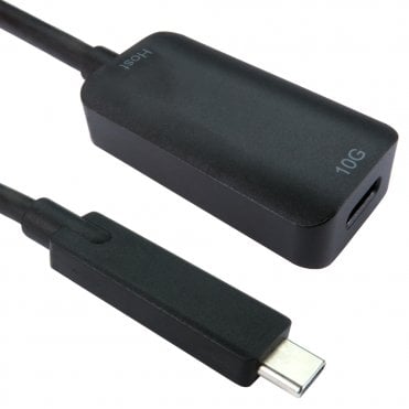 USB C Extension M-F + In Built Booster With PSU