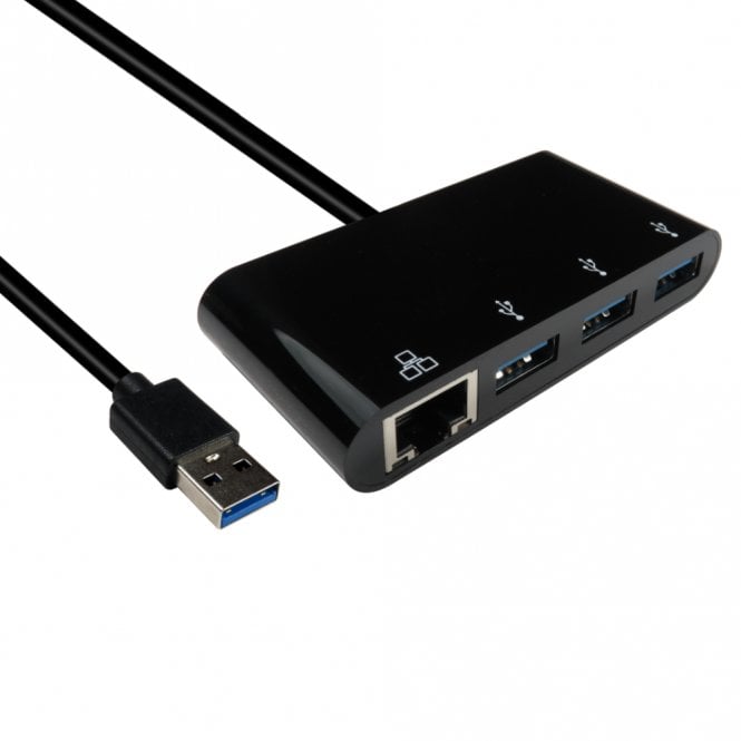 USB3.0 Gigabit Ethernet Adapter with Hub