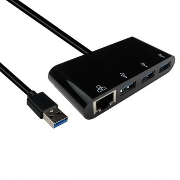 USB3.0 Gigabit Ethernet Adapter with Hub
