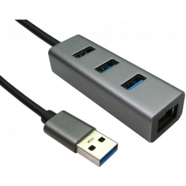 USB3.0 Gigabit Ethernet Adapter with Hub